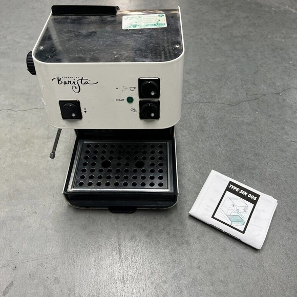 Saeco Kitchen Starbucks Barista Classic Espresso Machine White Made